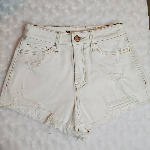 Super High Rise Cutoff Short With Rainbow Pocket - Picture 2 of 7